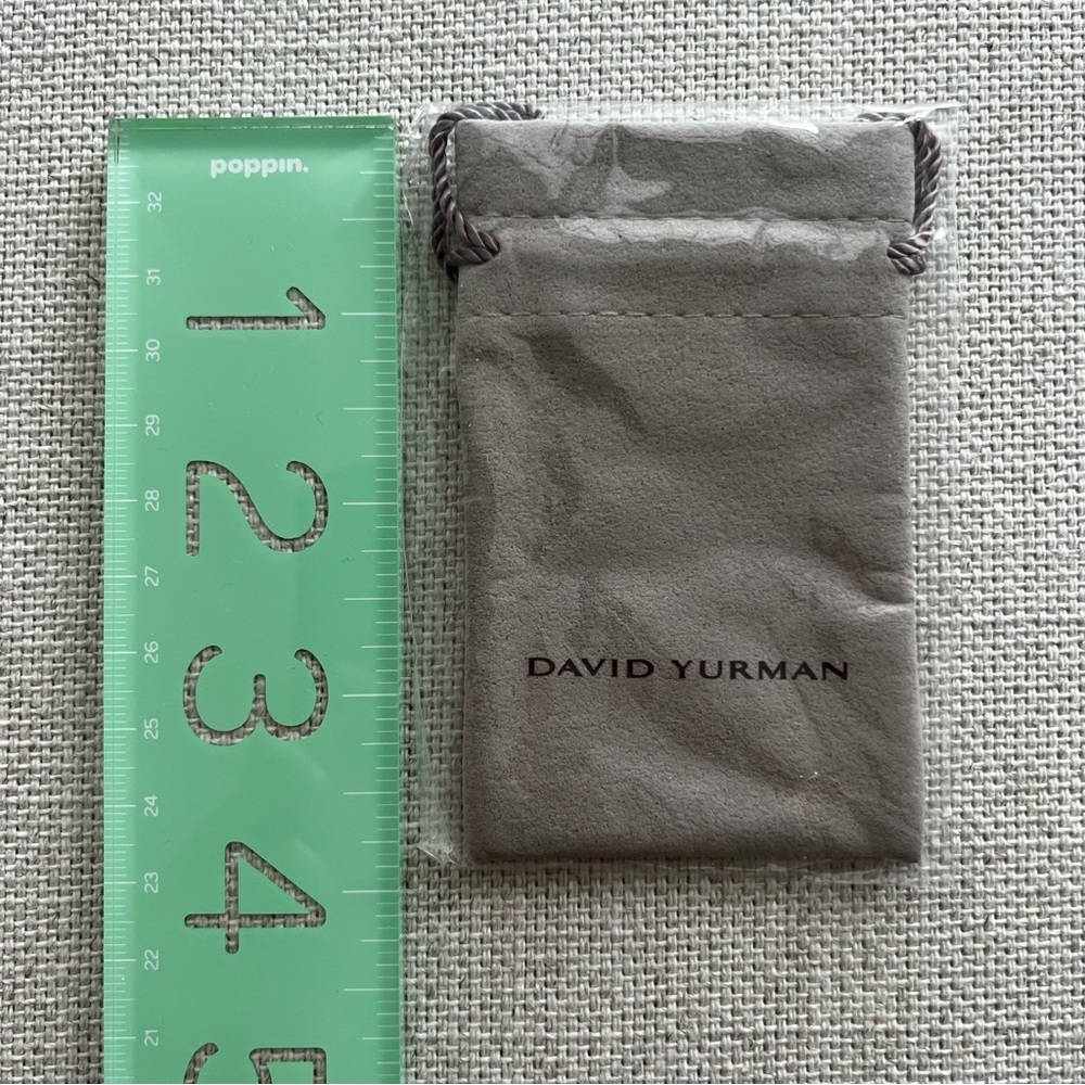DAVID YURMAN Gray Velour Drawstring Pouch